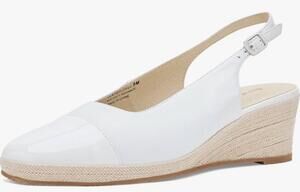 NEW DAVID TATE women's scarlet sandal in white